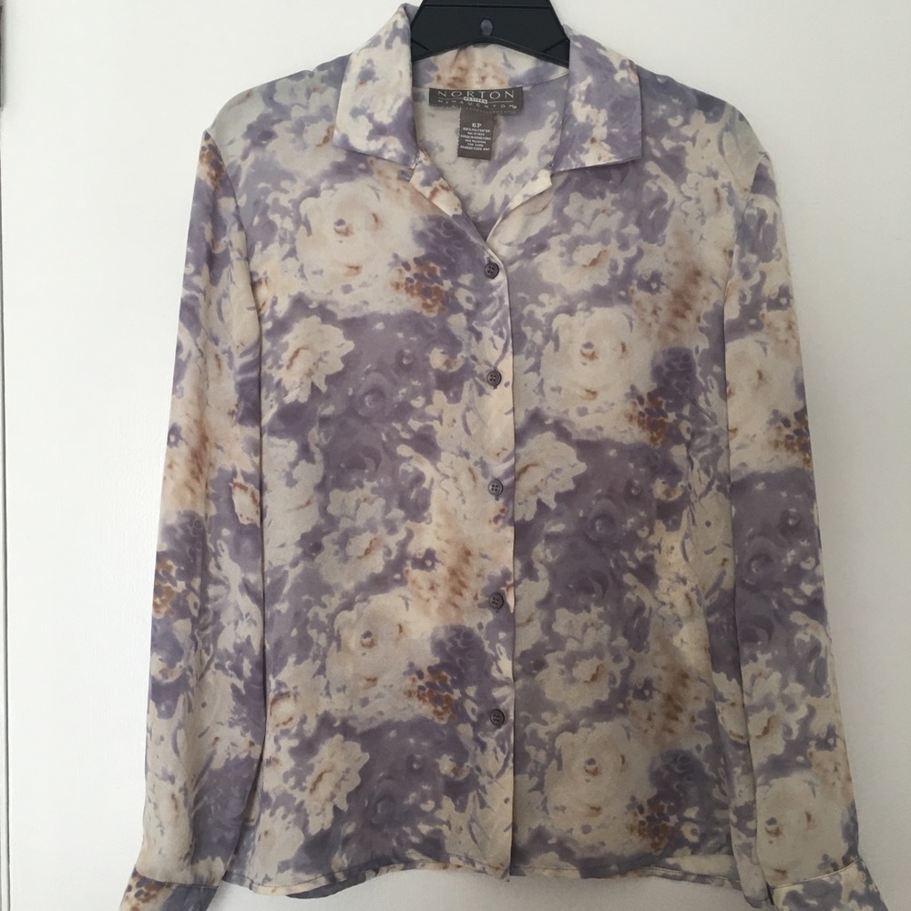 NORTON petites Casual shirt  size 6p